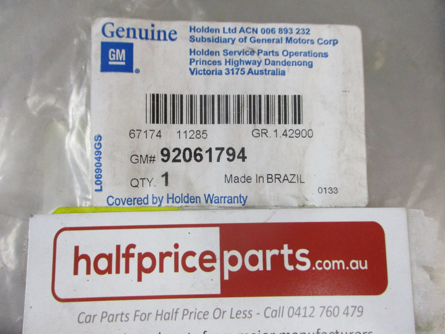 Holden VS-VT Commodore 3.8Ltr V6-Supercharged Genuine Sump Oil Pan Gasket New Part