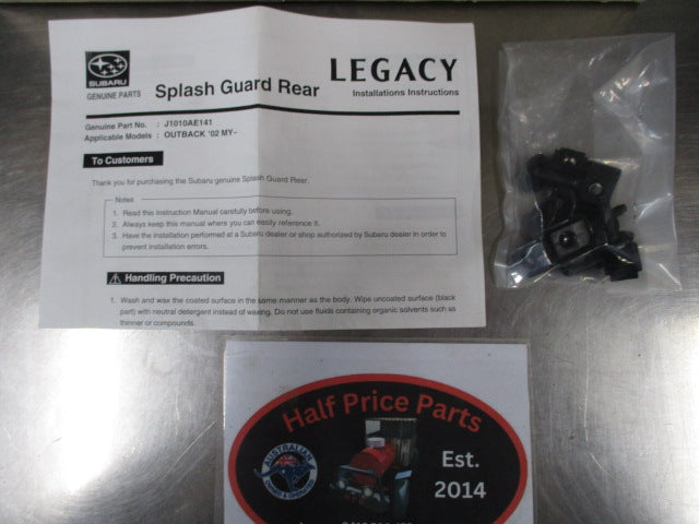 Subaru Outback MY02 Genuine Rear Mud/Splash Guard Set New Part