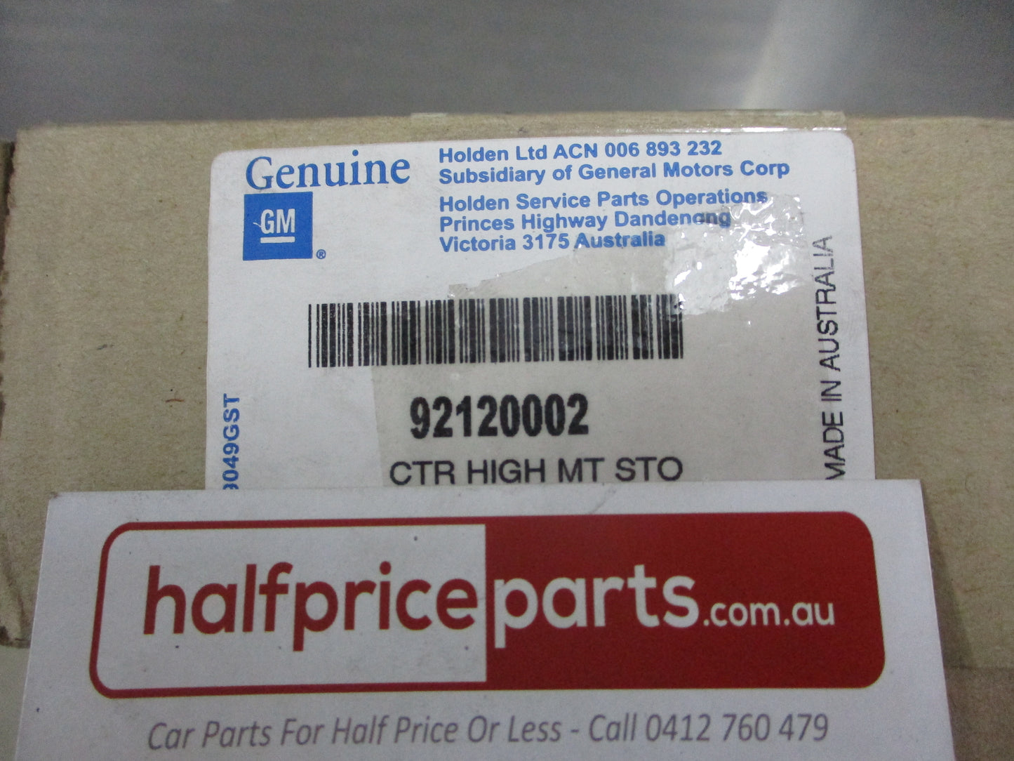 Holden VU-VY-VZ UTE Genuine Rear High Level Brake Light Assembly New Part