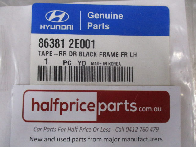 Hyundai Tucson Genuine Left Hand Rear Door Black Tape New Part
