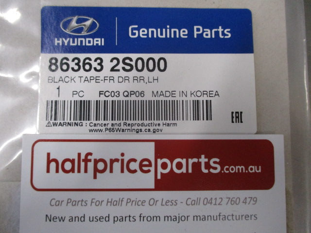 Hyundai Tucson Genuine Front Door Rear Left Hand Black Out Tape New Part