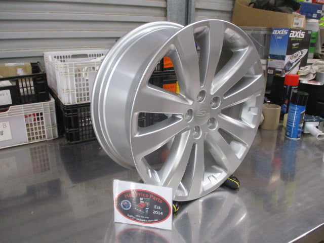 Subaru Forester Genuine Single Silver Alloy Wheel + Center Cap 17X7J Used Part VGC