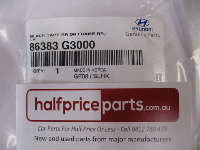 Hyundai Elantra GT Genuine Left Hand Rear Outer Door Tape New Part