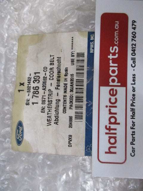 Ford Mondeo Genuine Right Hand Front Door Outer Weather Strip Chrome New Part