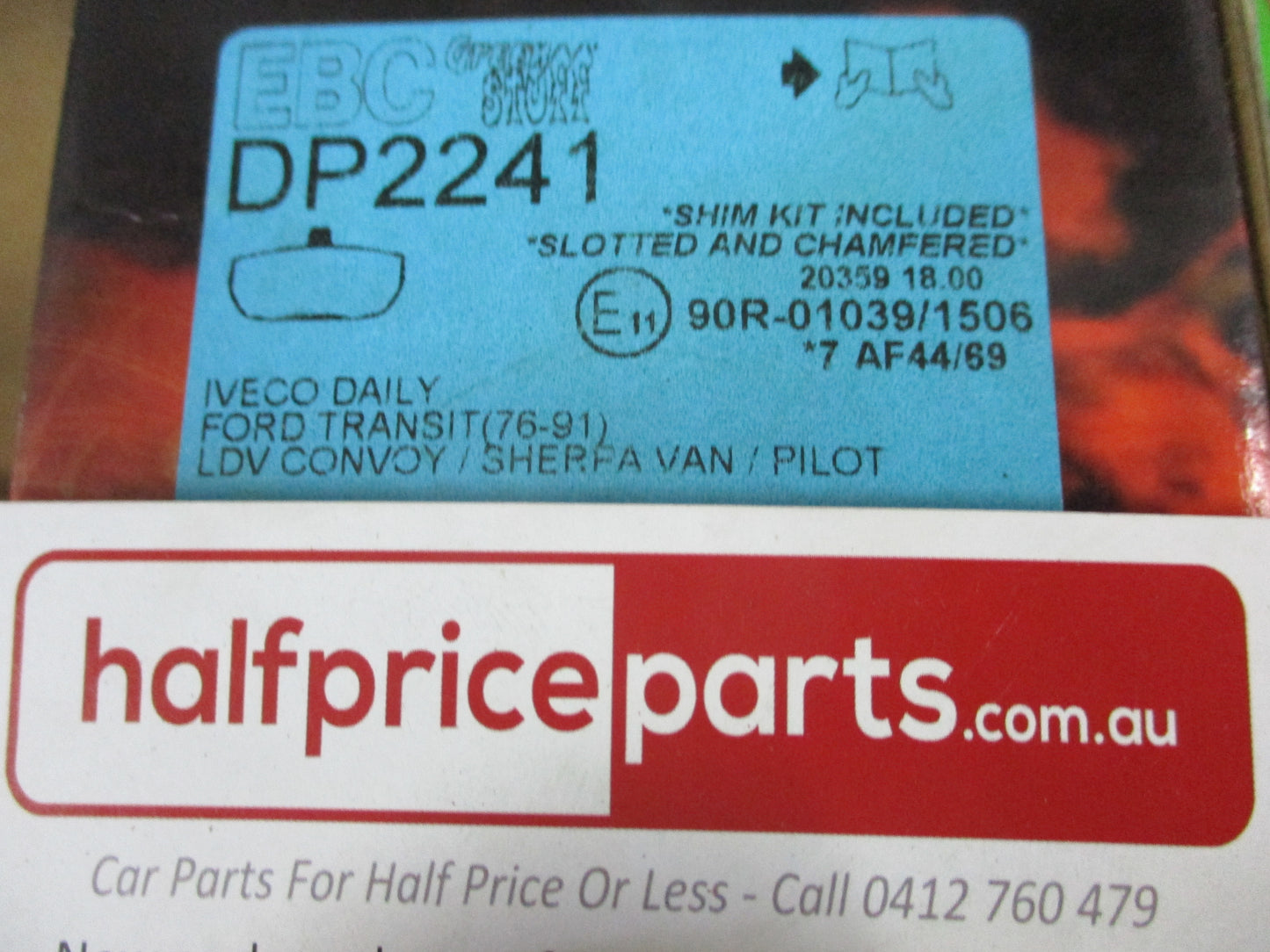 EBC Greenstuff Front Disc Brake Pad Set Suits Iveco Daily/Ford Transit-LDV Convoy New Part