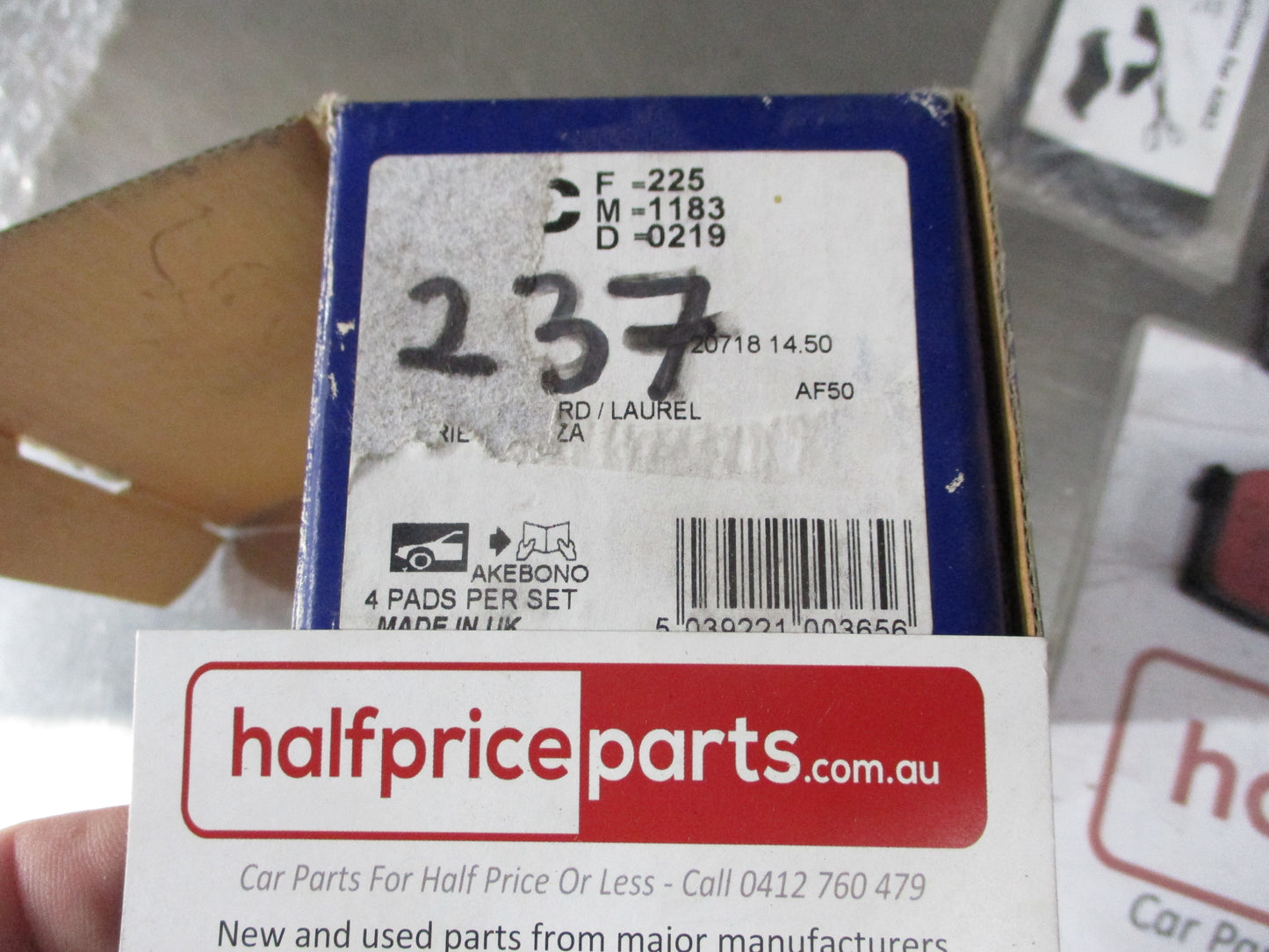 EBC Front Disc Brake Pad Set Suits Honda Civic Hatch New Part