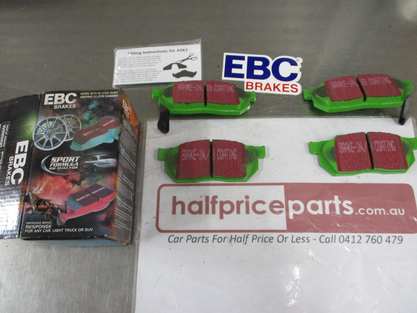 EBC Greenstuff Front Disc Brake Pad Set Suits Honda Civic-Integra-Prelude New Part