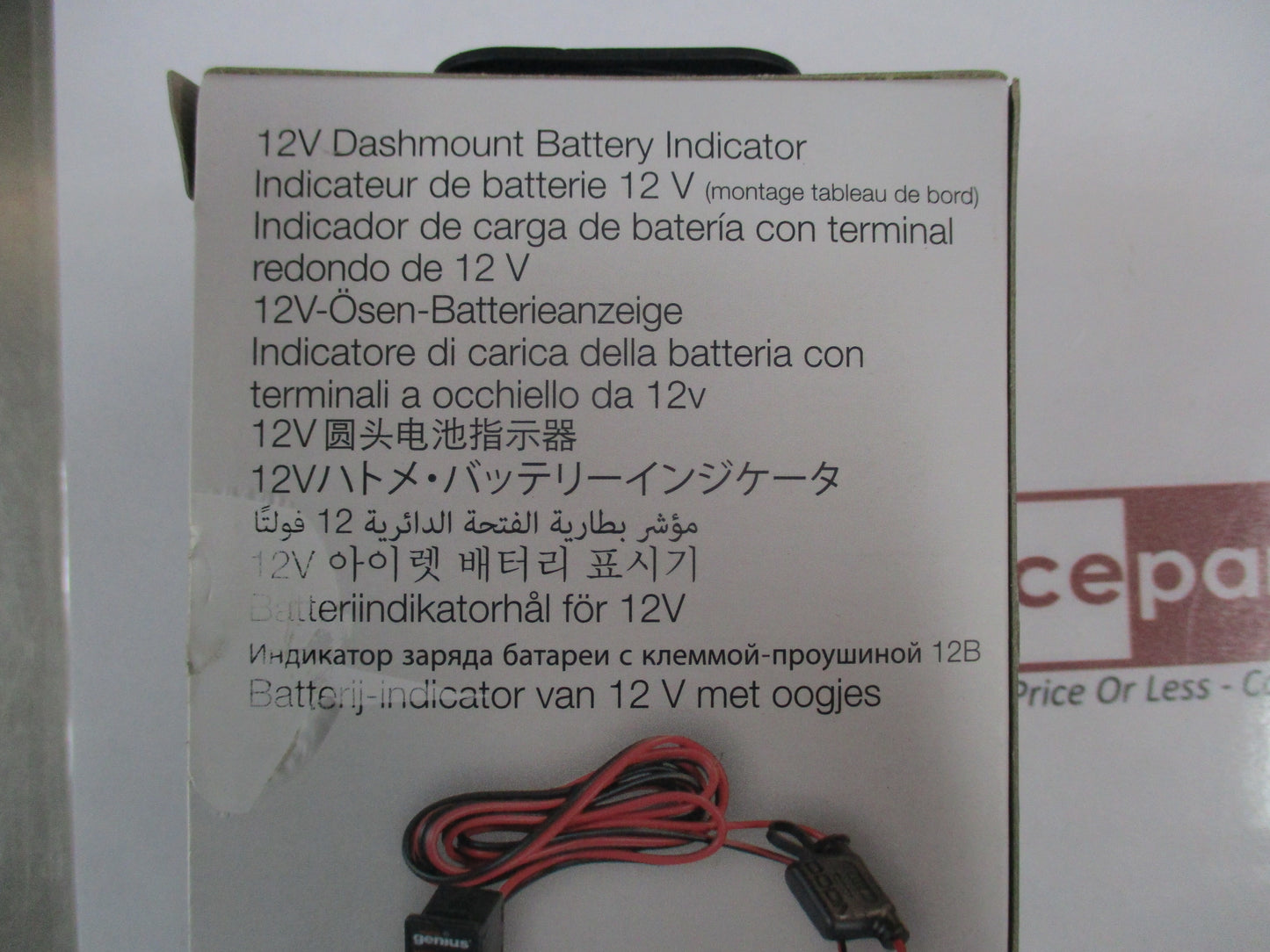NOCO X-Connect 12 Volt Dashmount Battery Indicator New Part