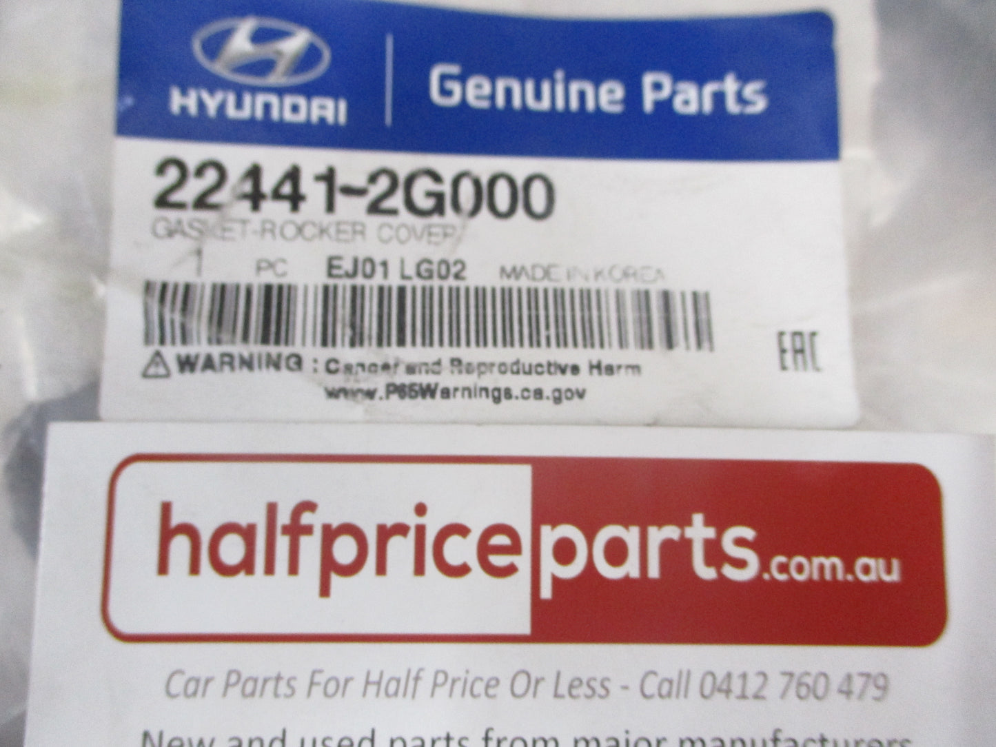Hyundai Genesis Coupe/Sonata Genuine Rocker Cover Gasket New Part