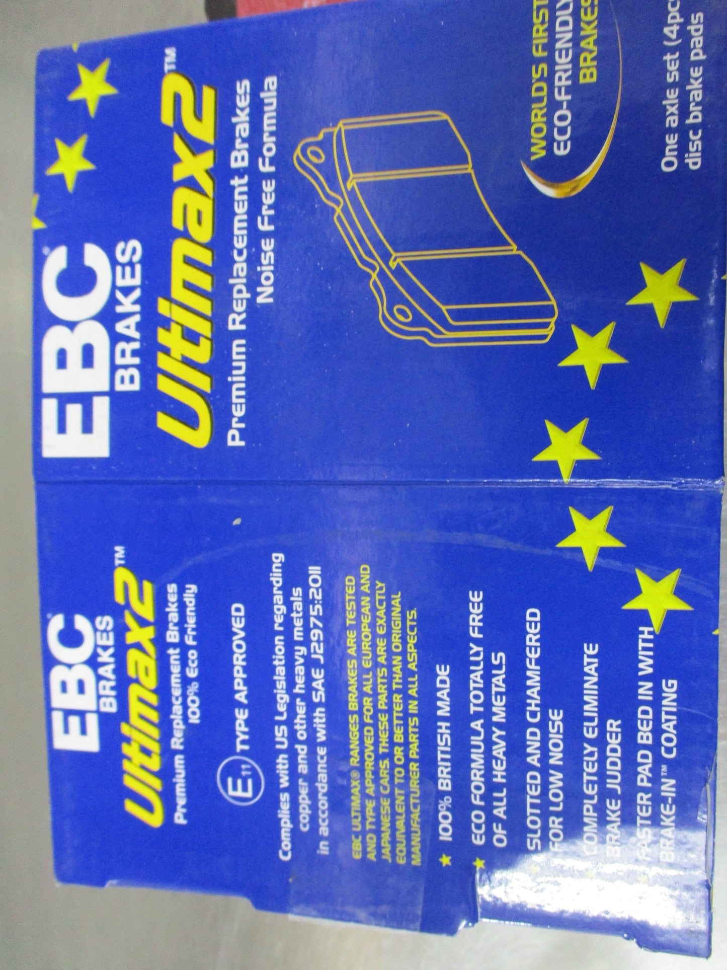 EBC Front Disc Brake Pad Set Suits Ford Transit-LDV Convoy-Land Rover Range Rover New Part