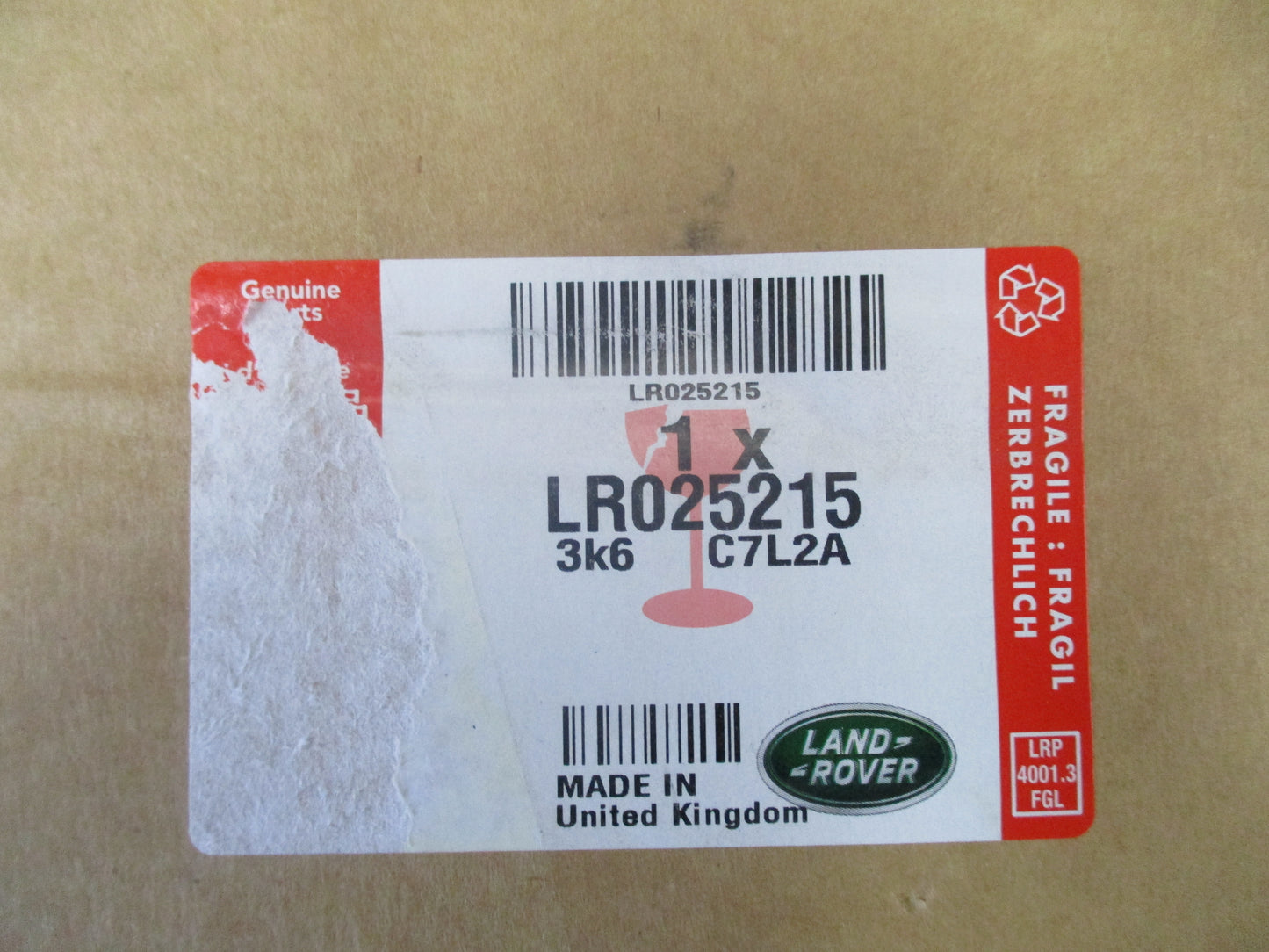 Land Rover Range Rover Evoque Genuine Passenger Side Mirror Glass Replacement New Part