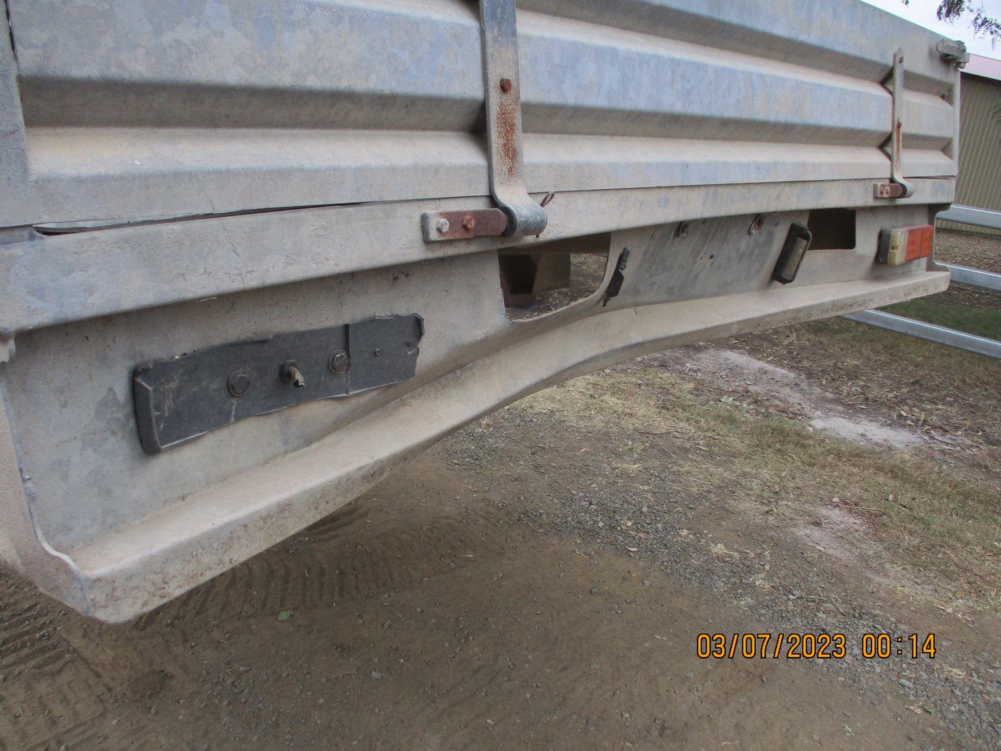 Galvanized Steel Dual Cab Tray With 3 Sides Used Part VGC