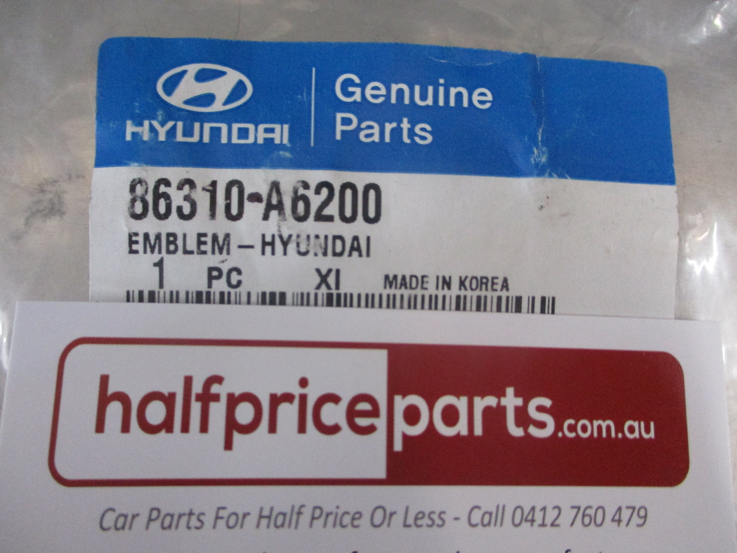Hyundai i30 Genuine Chrome Tail Gate Boot Emblem New Part