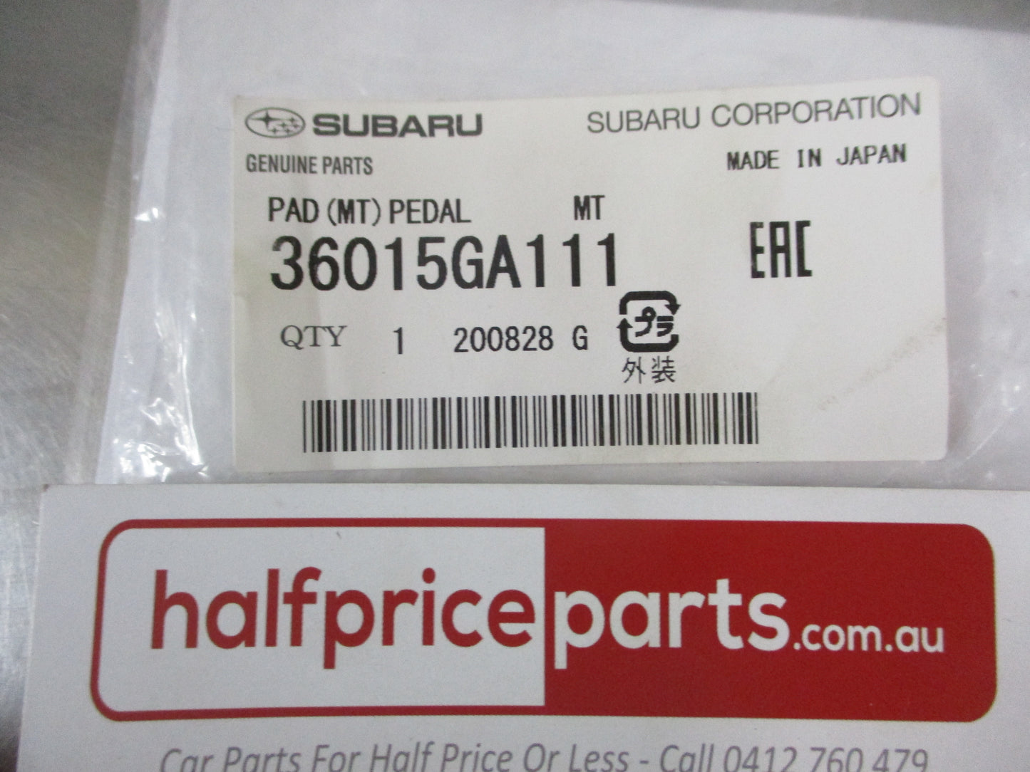 Subaru Impreza-Forester-Genuine Brake/Clutch Pedal Rubber New Part