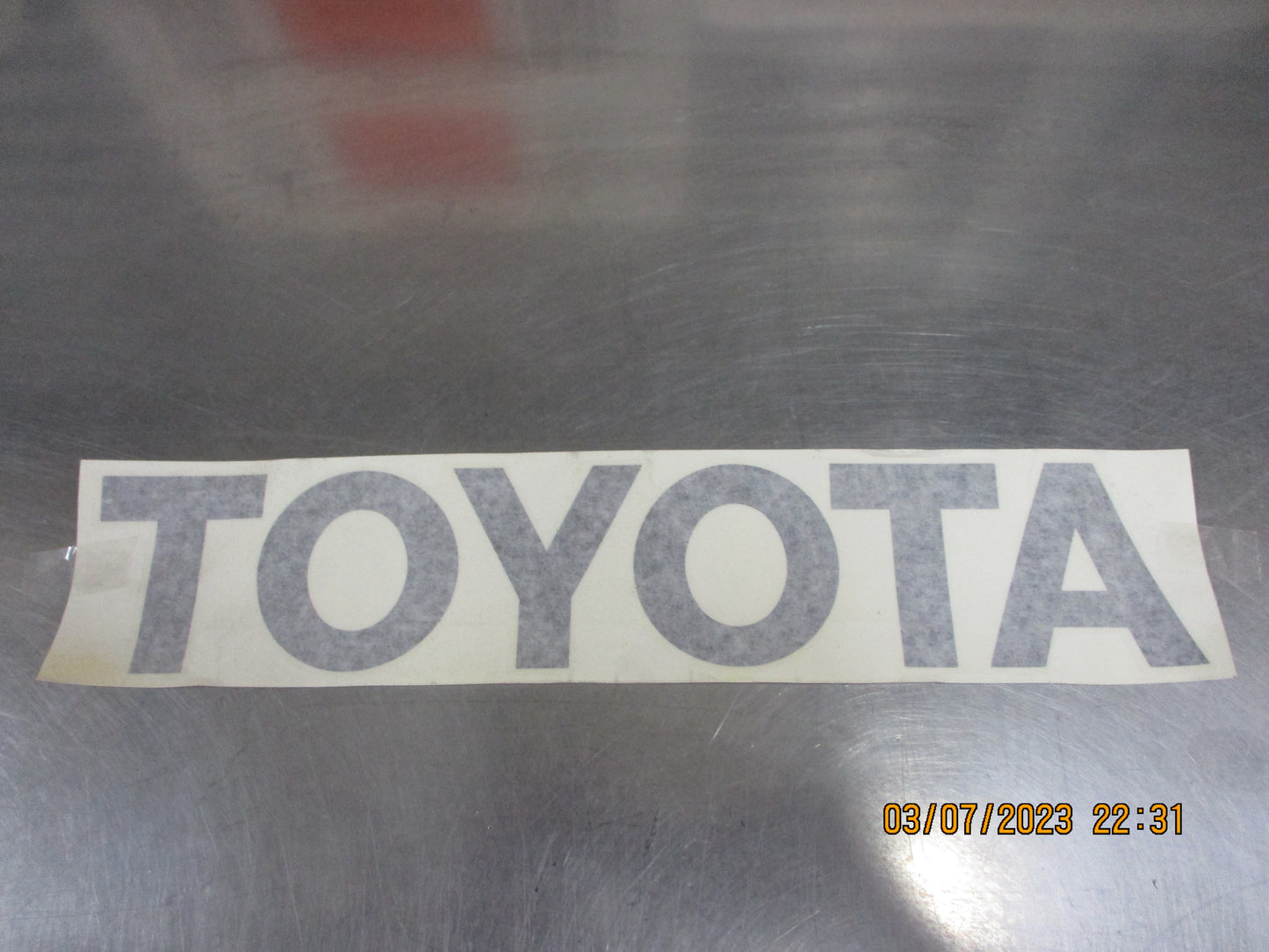 Toyota Hilux Genuine Alloy Tray Decal New Part