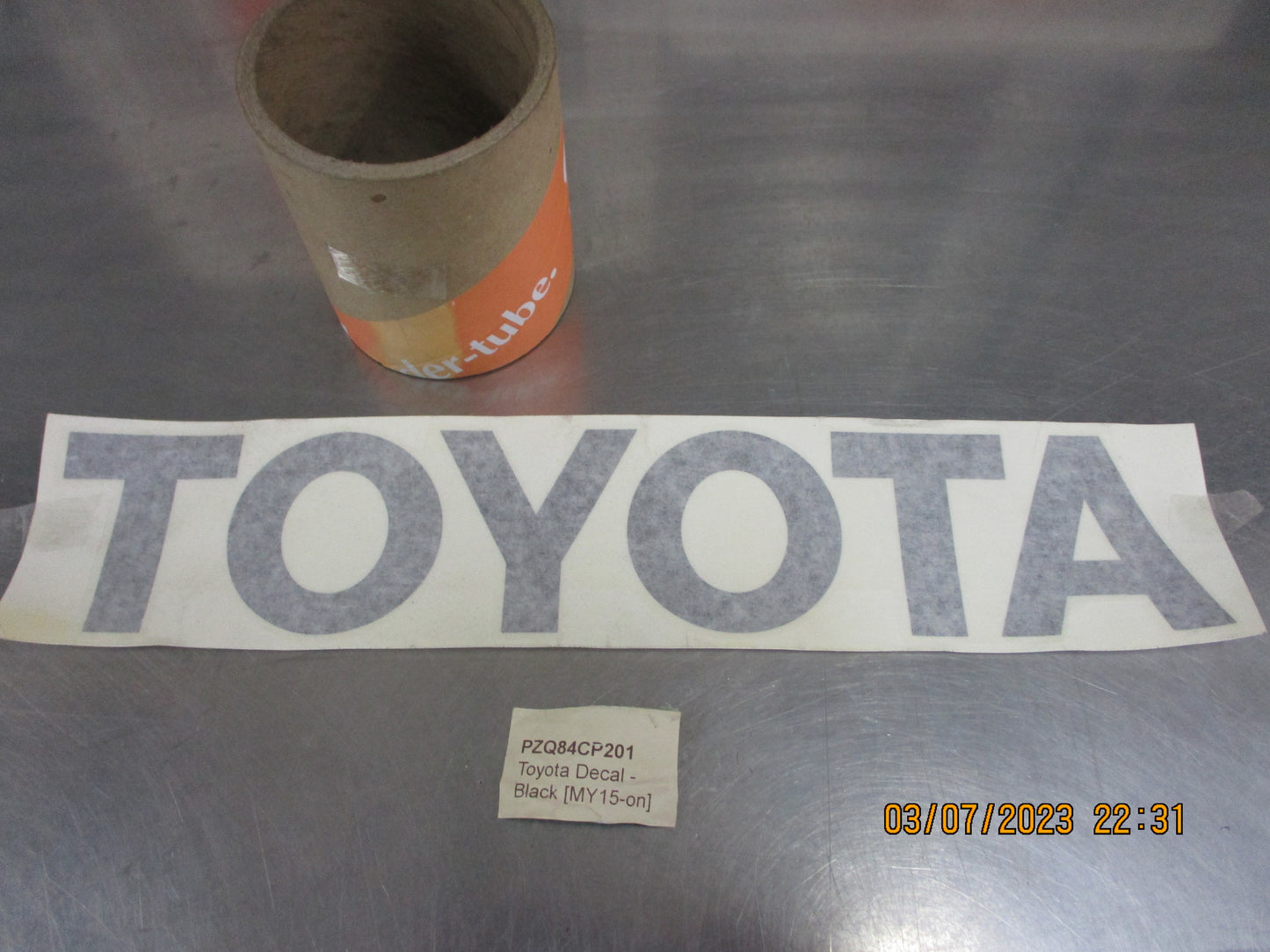 Toyota Hilux Genuine Alloy Tray Decal New Part