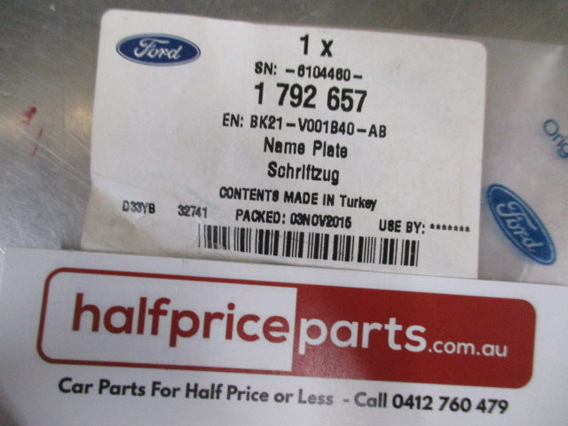 Ford Transit V363 Genuine Rear Chrome Tail Gate Emblem - New Part
