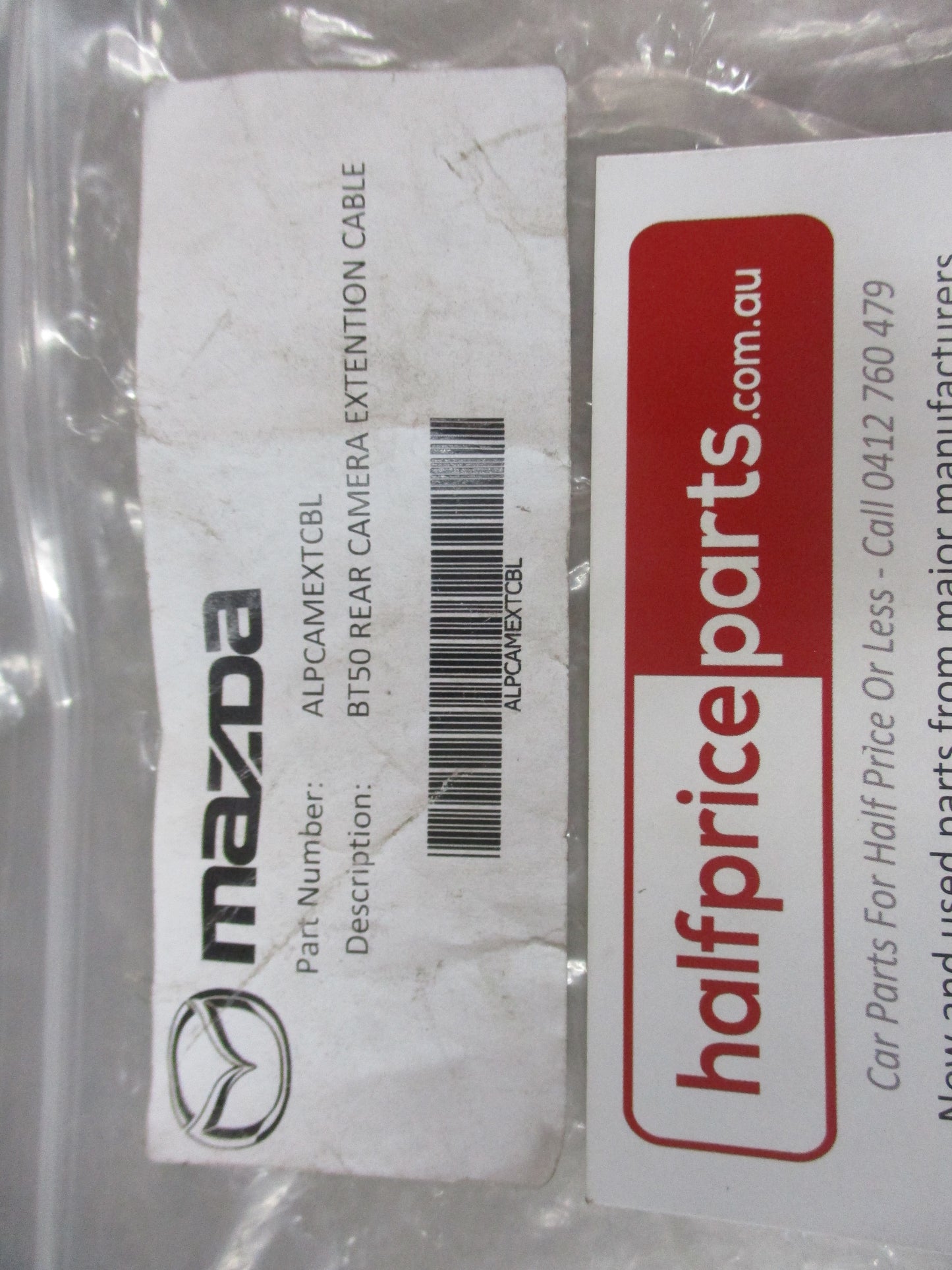 Mazda BT-50 Genuine Rear Camera Extension Cable New Part