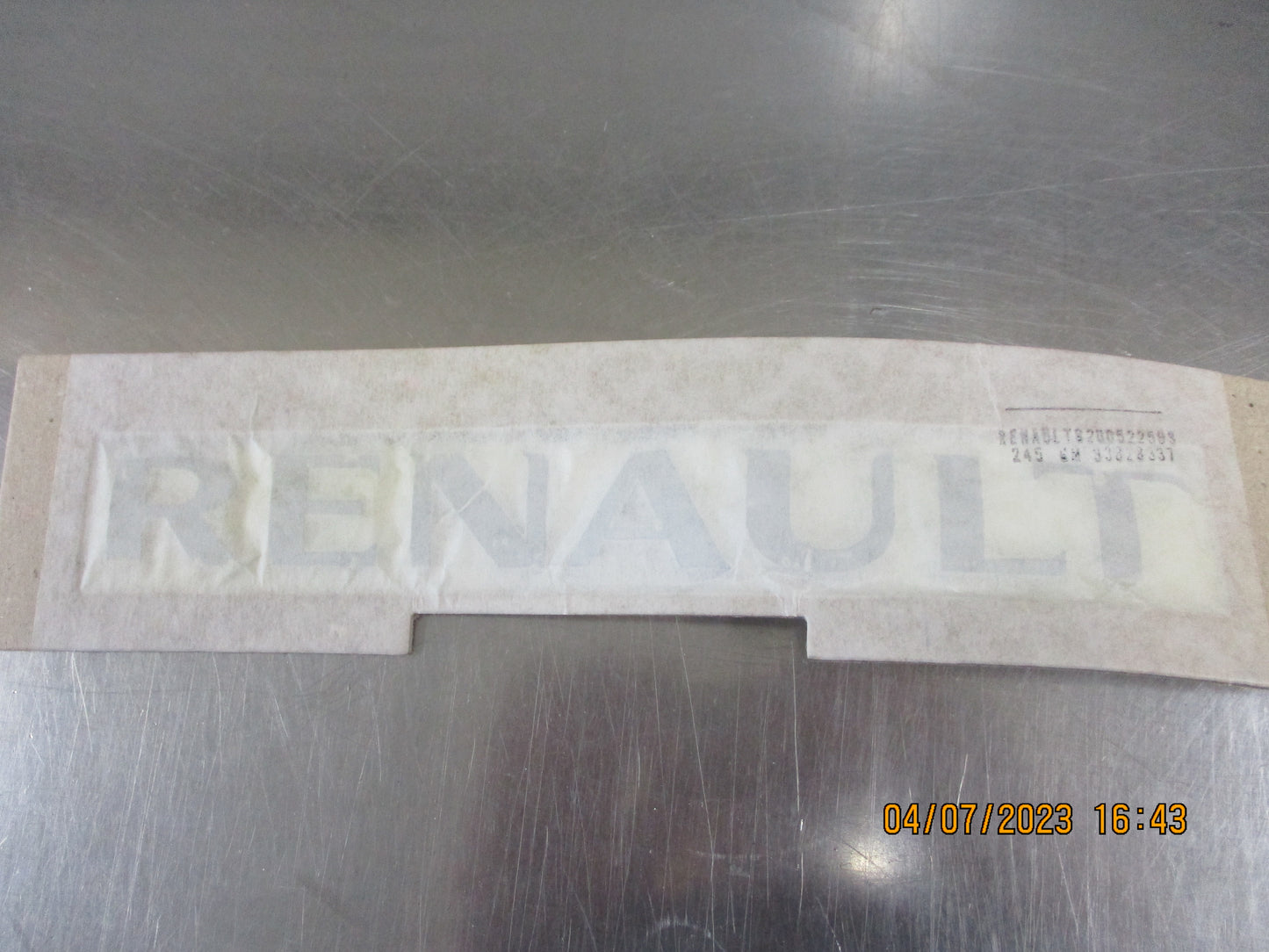 Renault Trafic/Kangoo/Master Genuine Tail Gate Emblem New Part