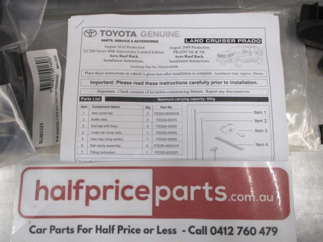 Toyota Genuine Limited Edition Landcruiser 200/Prado 150 Series Roof Racks Complete Kit New Part