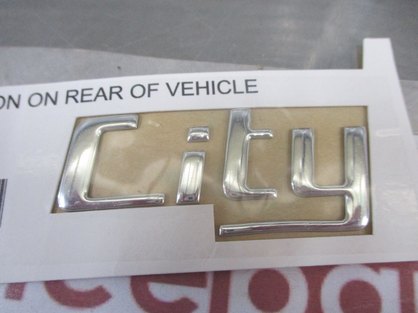 Hyundai Tucson City Genuine Rear Chrome Tail Gate Emblem New Part