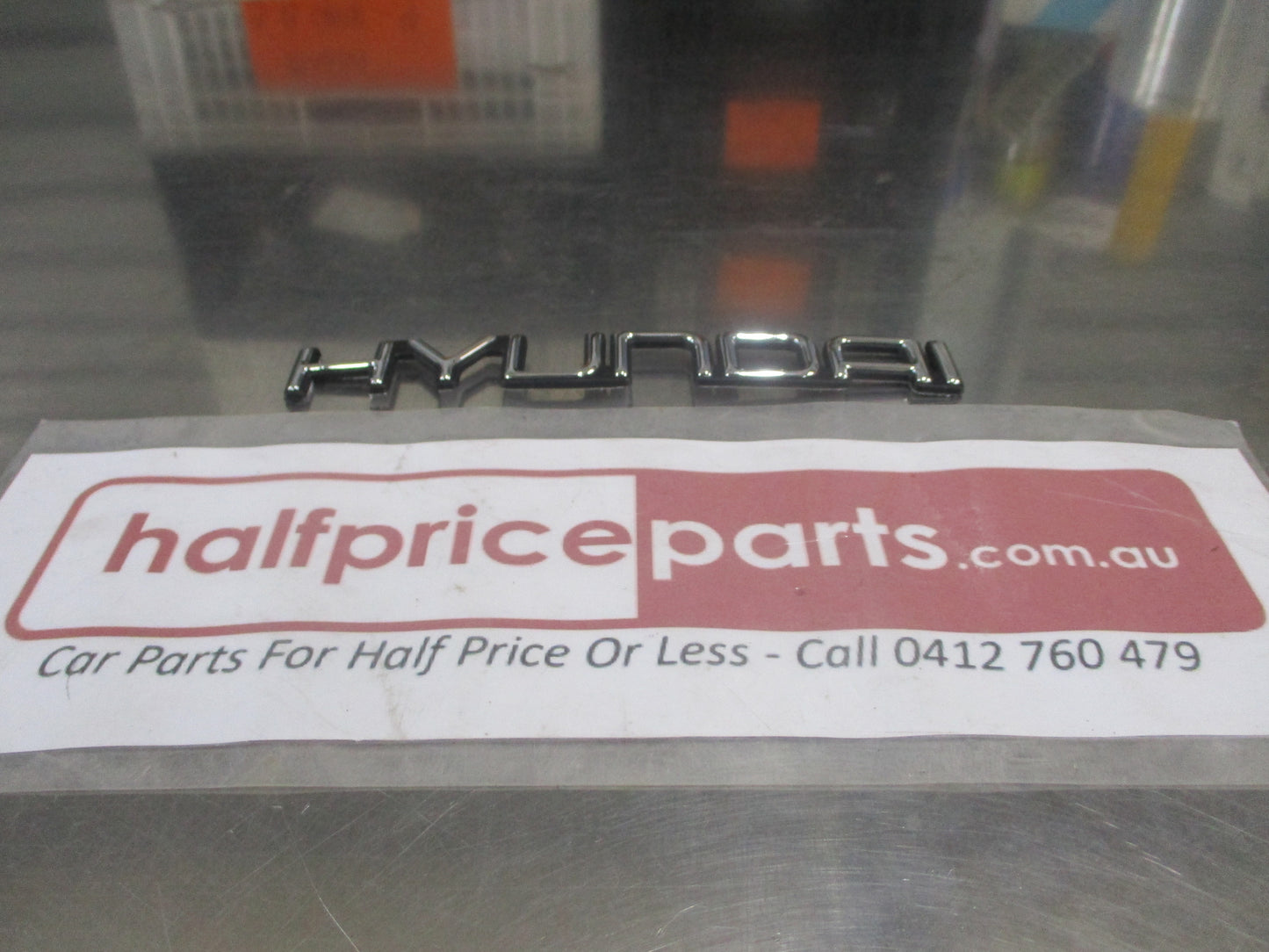 Hyundai Sonata Genuine Chrome And Black Rear Boot Emblem New Part