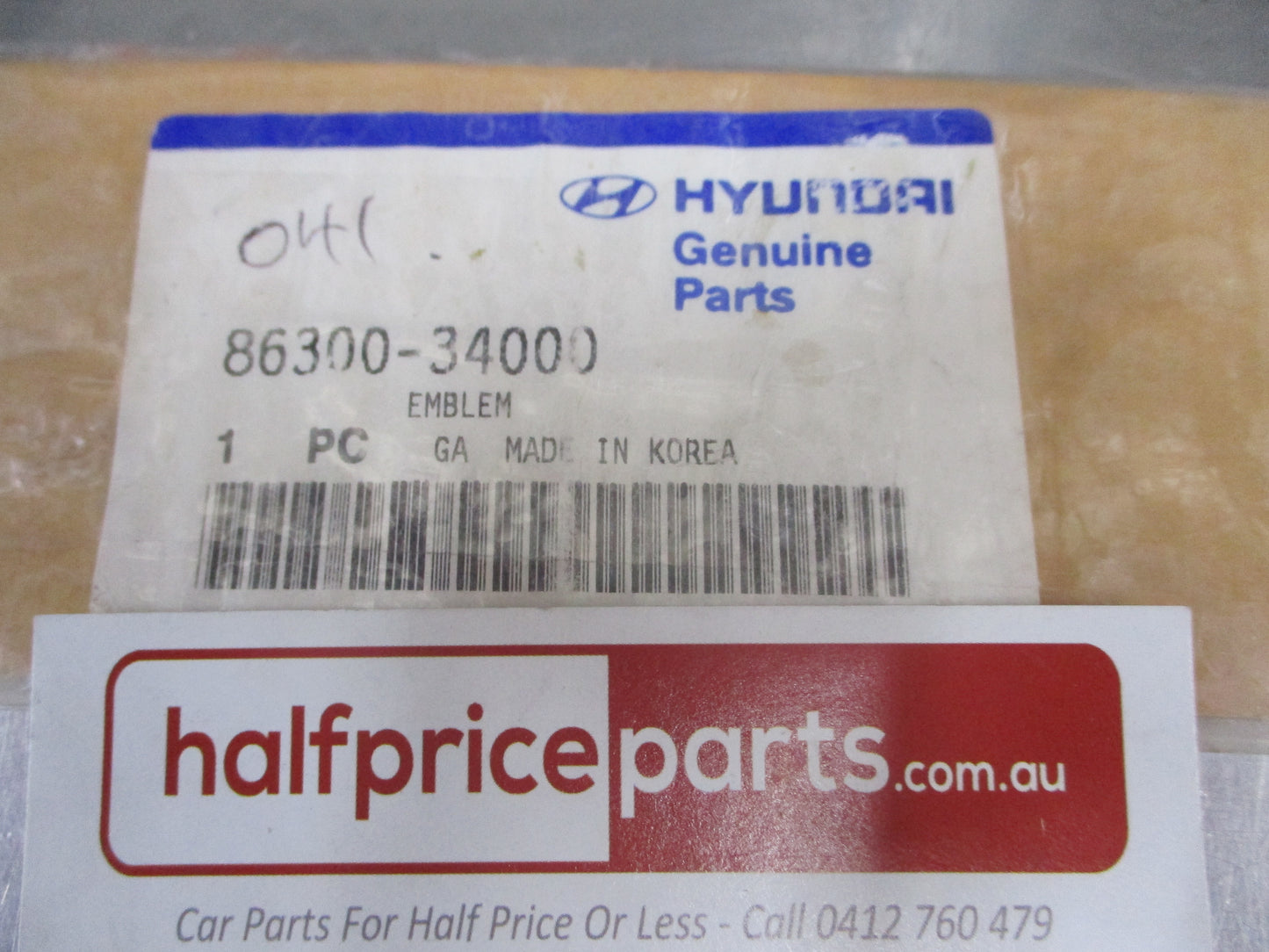 Hyundai Sonata Genuine Chrome And Black Rear Boot Emblem New Part