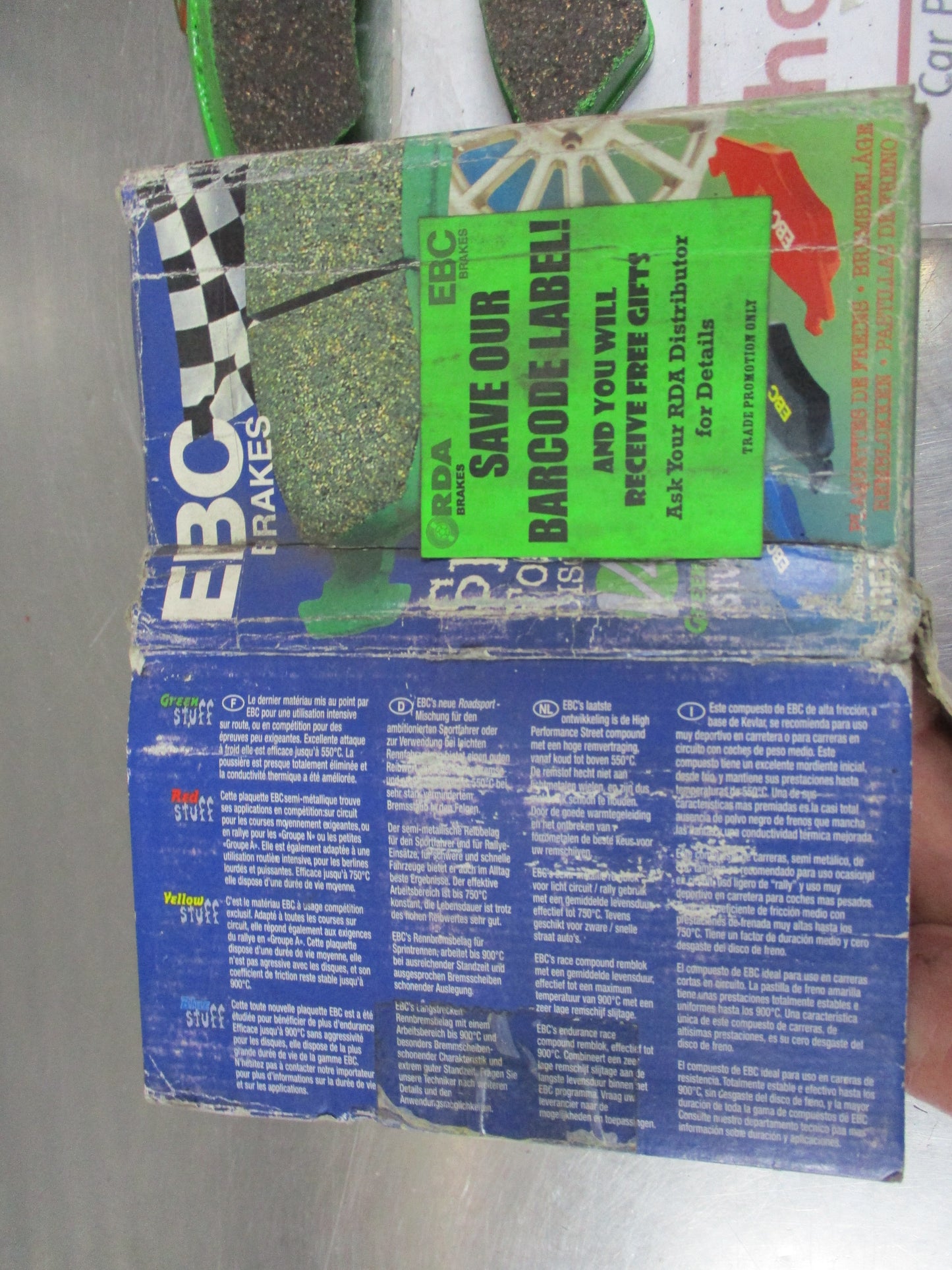 EBC Greenstuff Front Disc Brake Pad Set Suits Ford Fiesta-KA-Mazda 121 New Part
