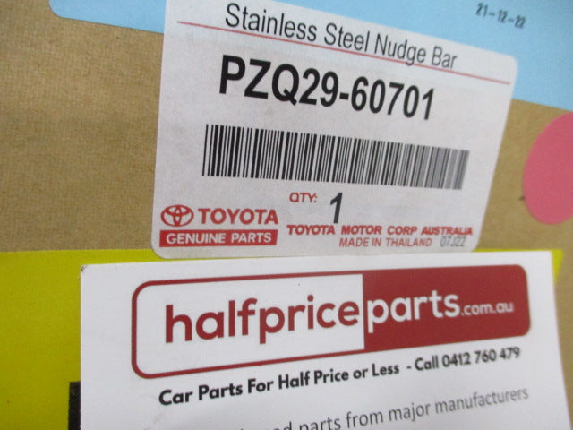 Toyota Landcruiser Prado 150 GX/GXL/GXL Premium Genuine Stainless Steel Nudge Bar Kit New Part