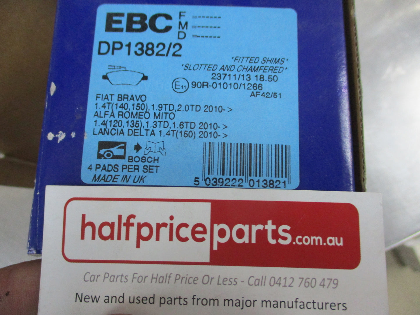 EBC Front Disc Brake Pad Set Suits Alfa Romeo Mito New Part