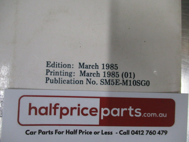 Nissan Prairie M10 Series Genuine Service Manual Supplement-II - Used Part