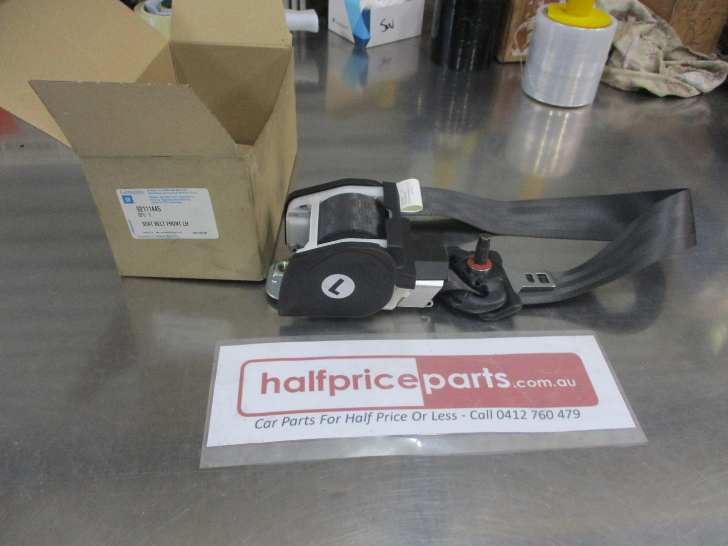 Holden VX Commodore Genuine Left Hand Front Seat Belt (Anthracite) New Part