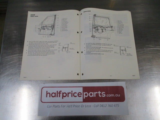 Product Bulletin Datsun Nissan Prairie Model M10 Series Service Manual -  Used Part