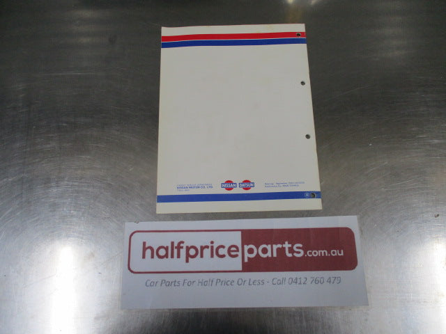 Product Bulletin Datsun Nissan Prairie Model M10 Series Service Manual -  Used Part