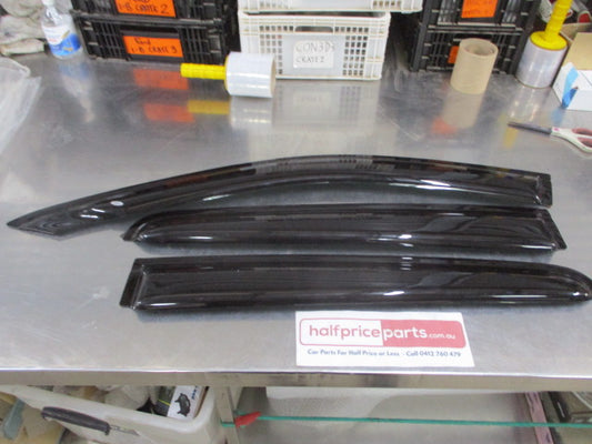 Ford Ranger PX Genuine Tinted Weather Shields Set Of 3 (Replacement Only No Fitting Kit Can Be Stuck On)New Part