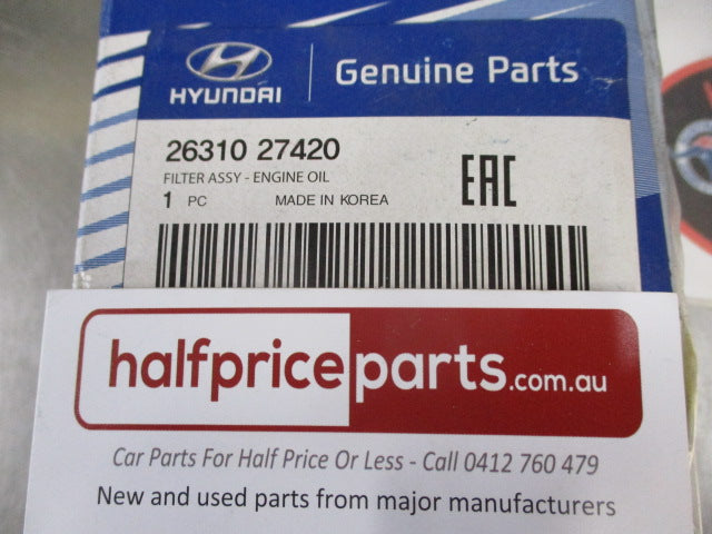 Hyundai Grandeur-Santa Fe-Sonata/Kia Sportage Genuine Oil Engine Filter New Part