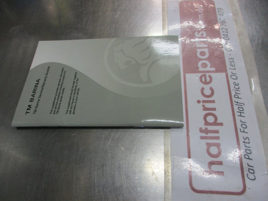 Holden TM Barina Genuine Service Manual/Warranty Manual New Part