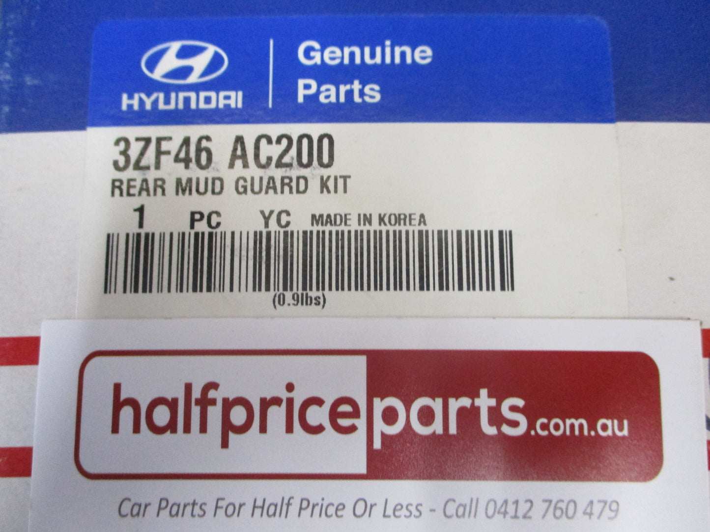Hyundai I40 Sedan Genuine Rear Set Mud Flap Kit With Screws New Part