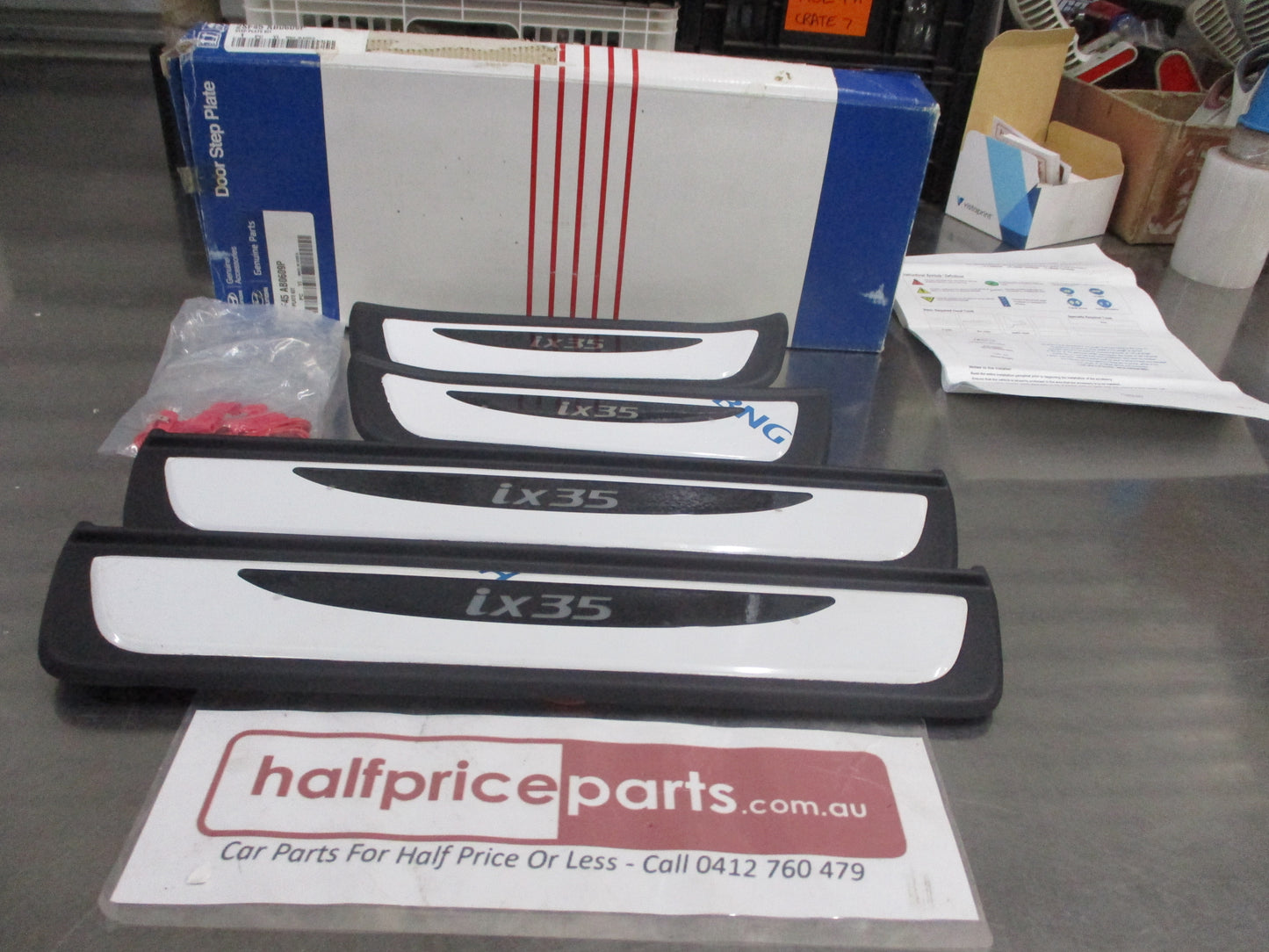 Hyundai IX35 Genuine Illuminated Replacement Scuff Plate Set Front And Rear New Part
