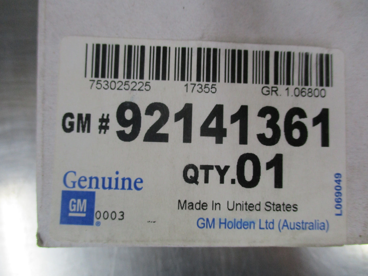 Holden TF Rodeo Genuine 3.2ltr V6 Petrol Air Con Drive Belt New Part