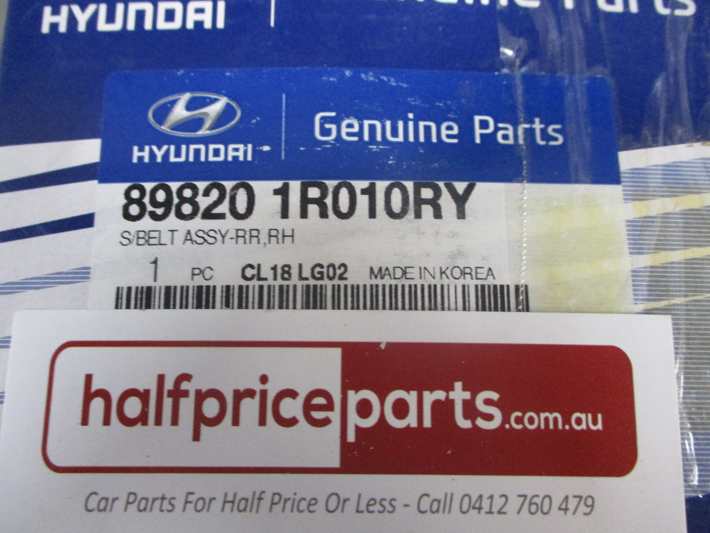 Hyundai Accent Genuine Driver Rear Seat Belt Assembly New Part