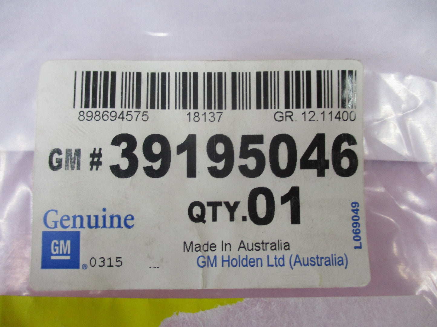 Holden Genuine I/P Wire Service Kit New Part
