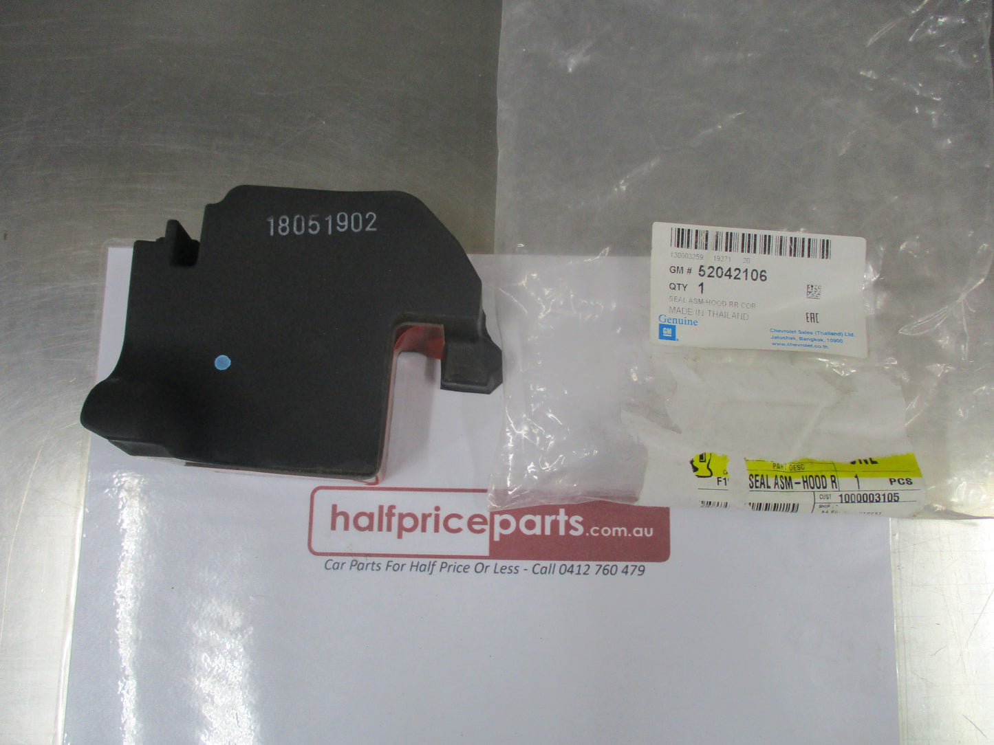 Holden RG Colorado Genuine Rear Right Hood Seal Assy New Part