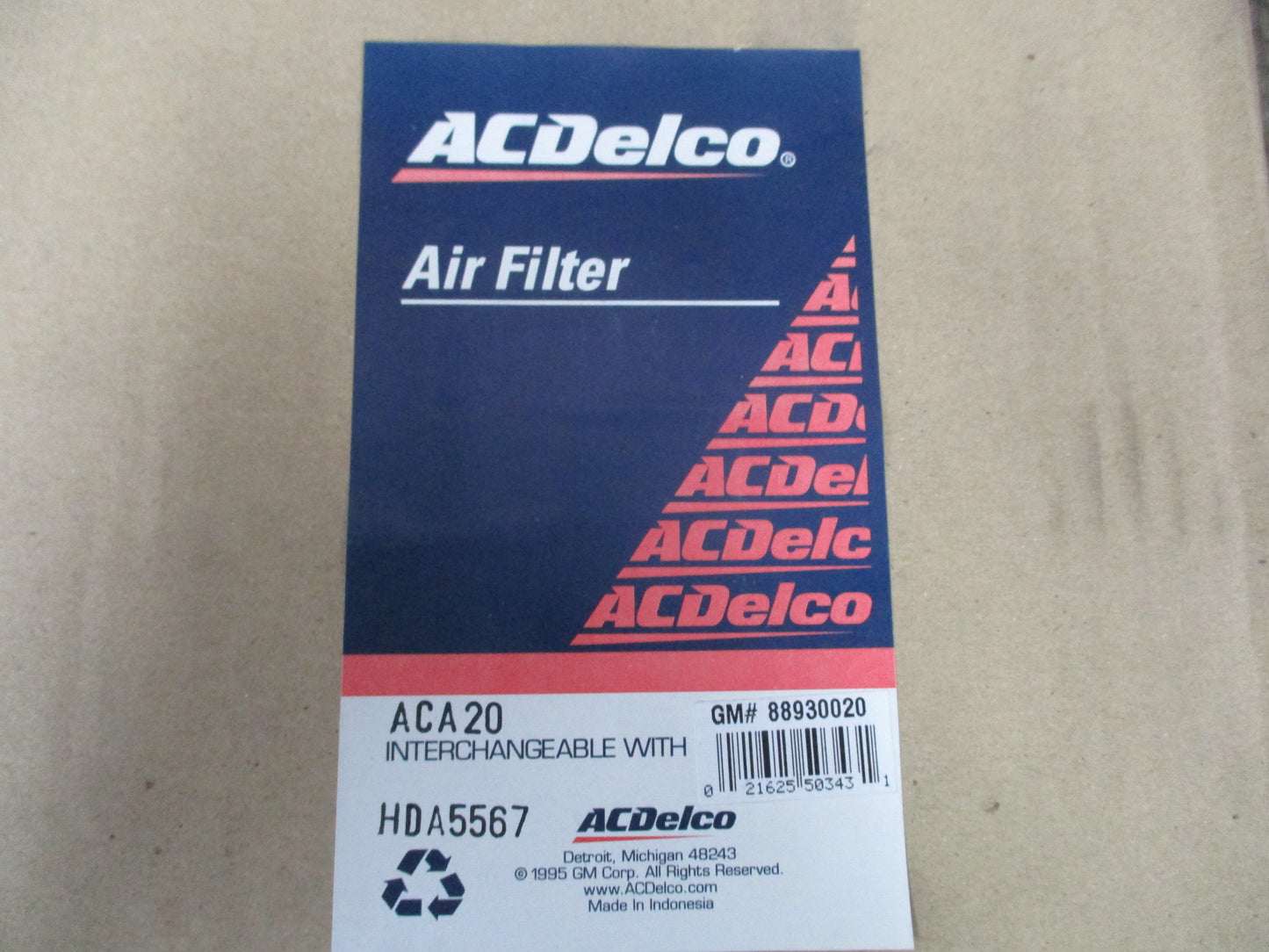 AcDelco Air Filter To Suit Isuzu NKS / NPR / NPS / FSR New Part