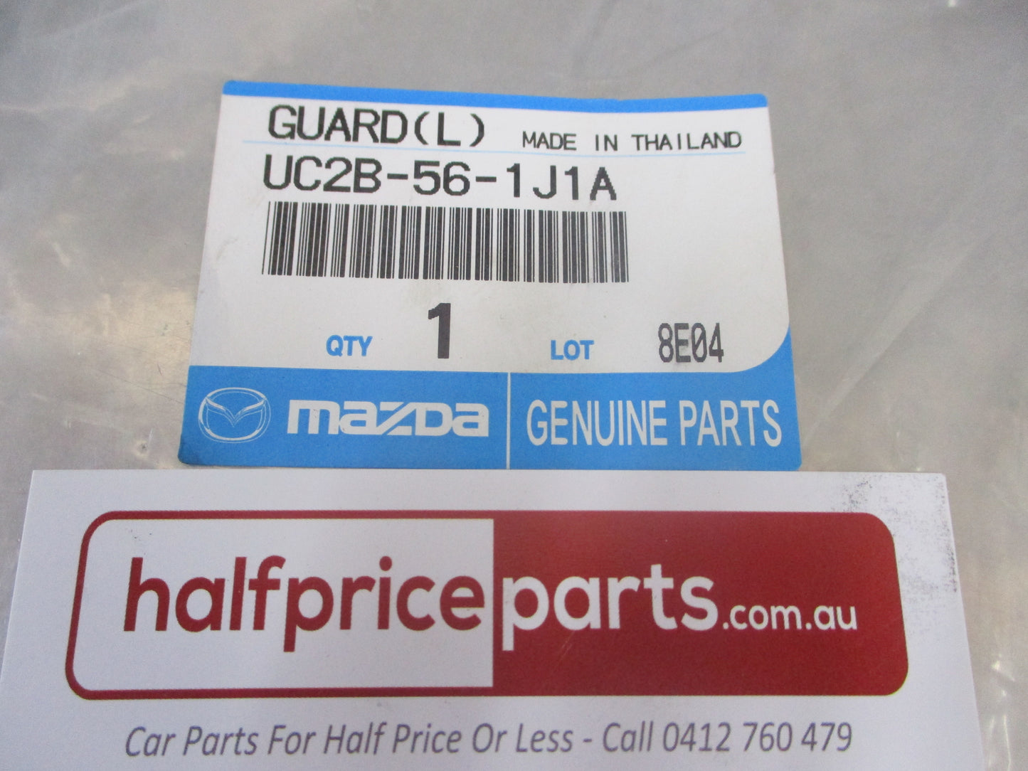 Mazda BT-50 Genuine Left Hand Rear Inner Mud Guard New Part