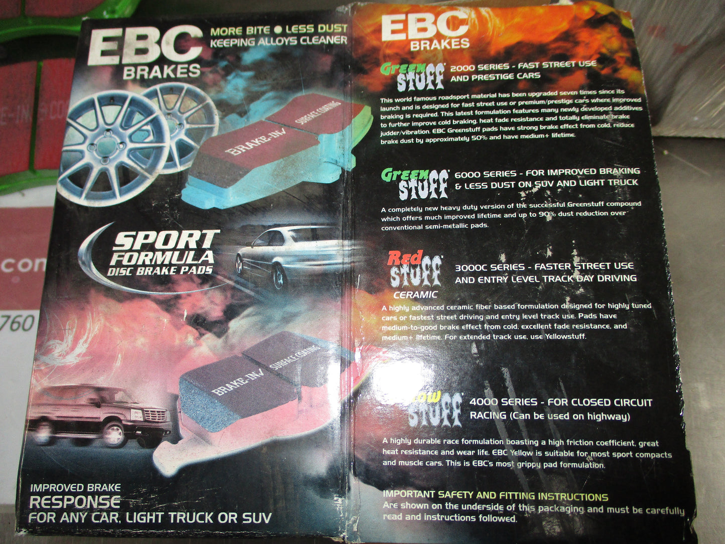 EBC Greenstuff Font Disc Brake Pad Set Suits Toyota Avensis New Part