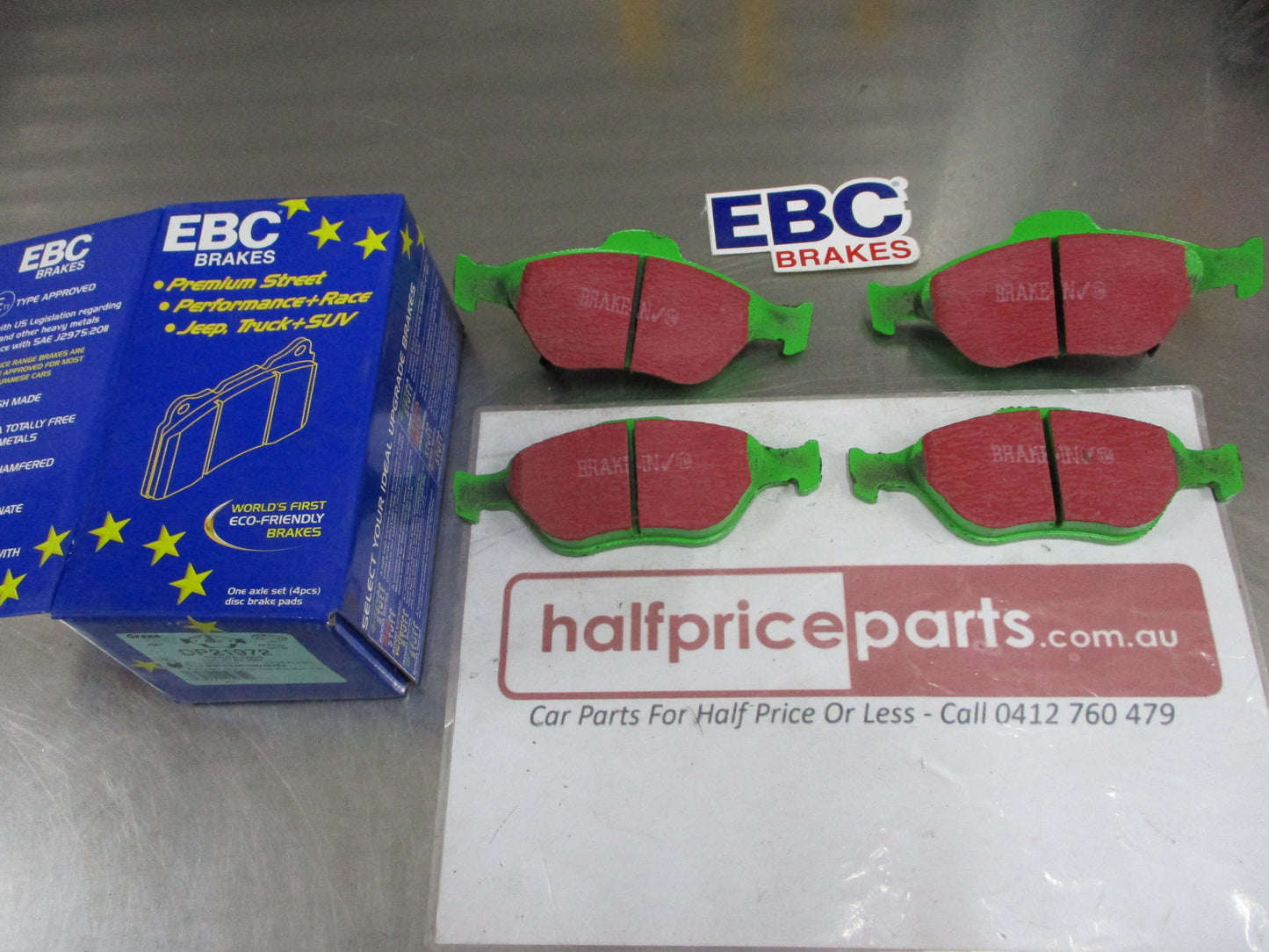 EBC Greenstuff Front Disc Brake Pad Set Suits Lotus 2-Elese-Exige-Opel Speedster New Part