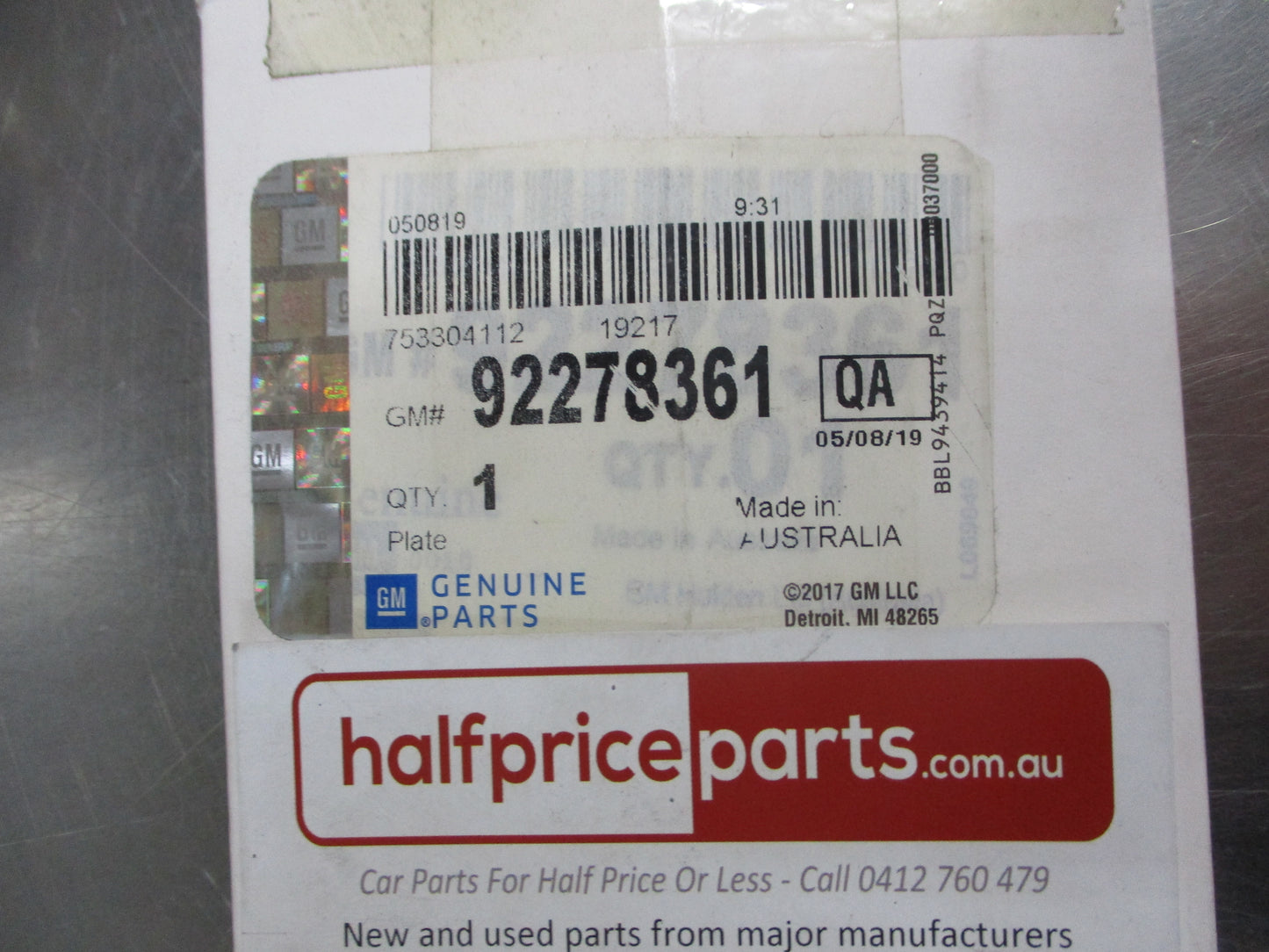 Holden VF Commodore/WN Statesman Genuine Front (Enhanced) Replacement Sill Plates New Part