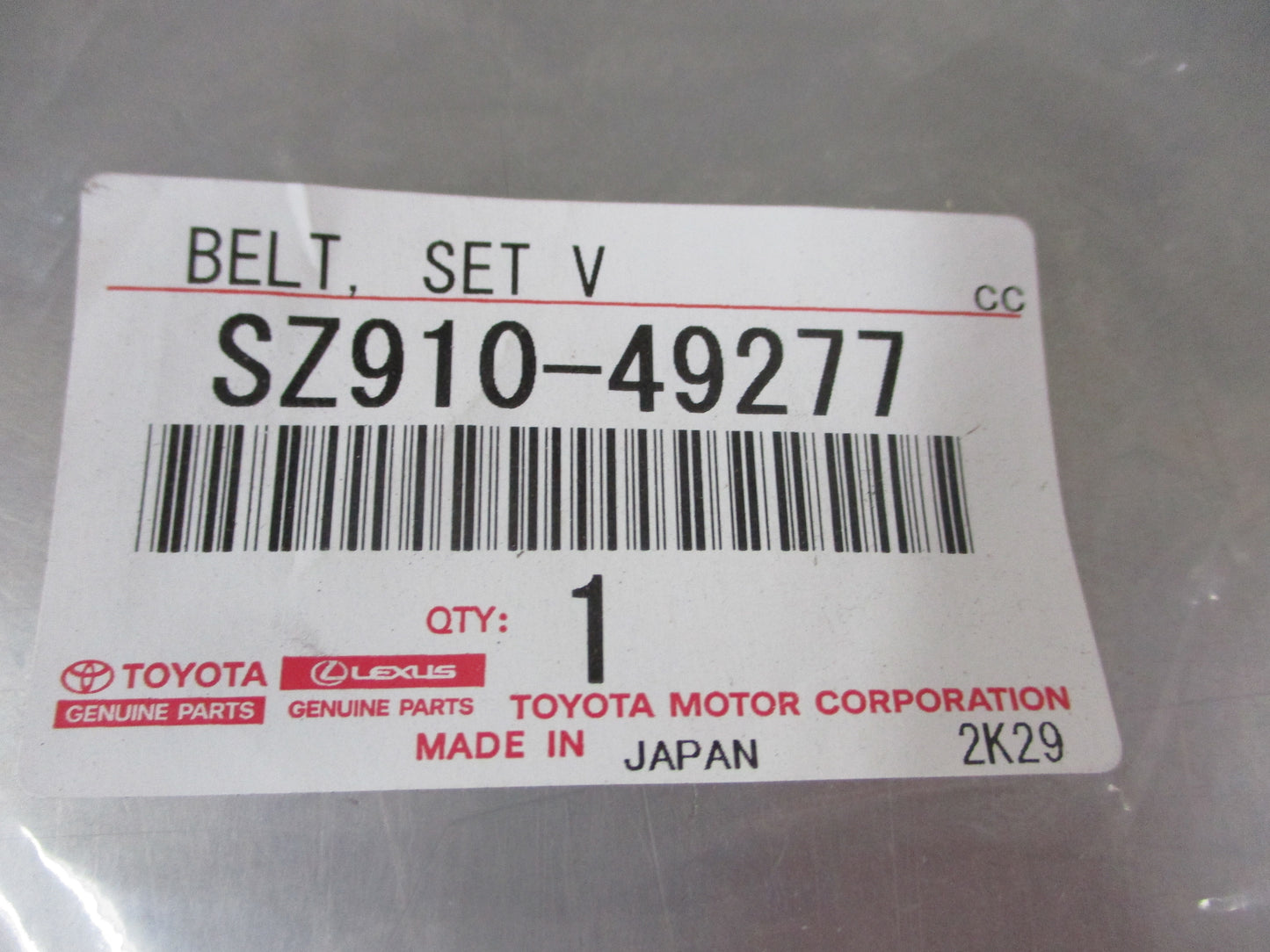 Toyota Coaster Bus Genuine Fan Belt And Alternator Belt Set New Pat