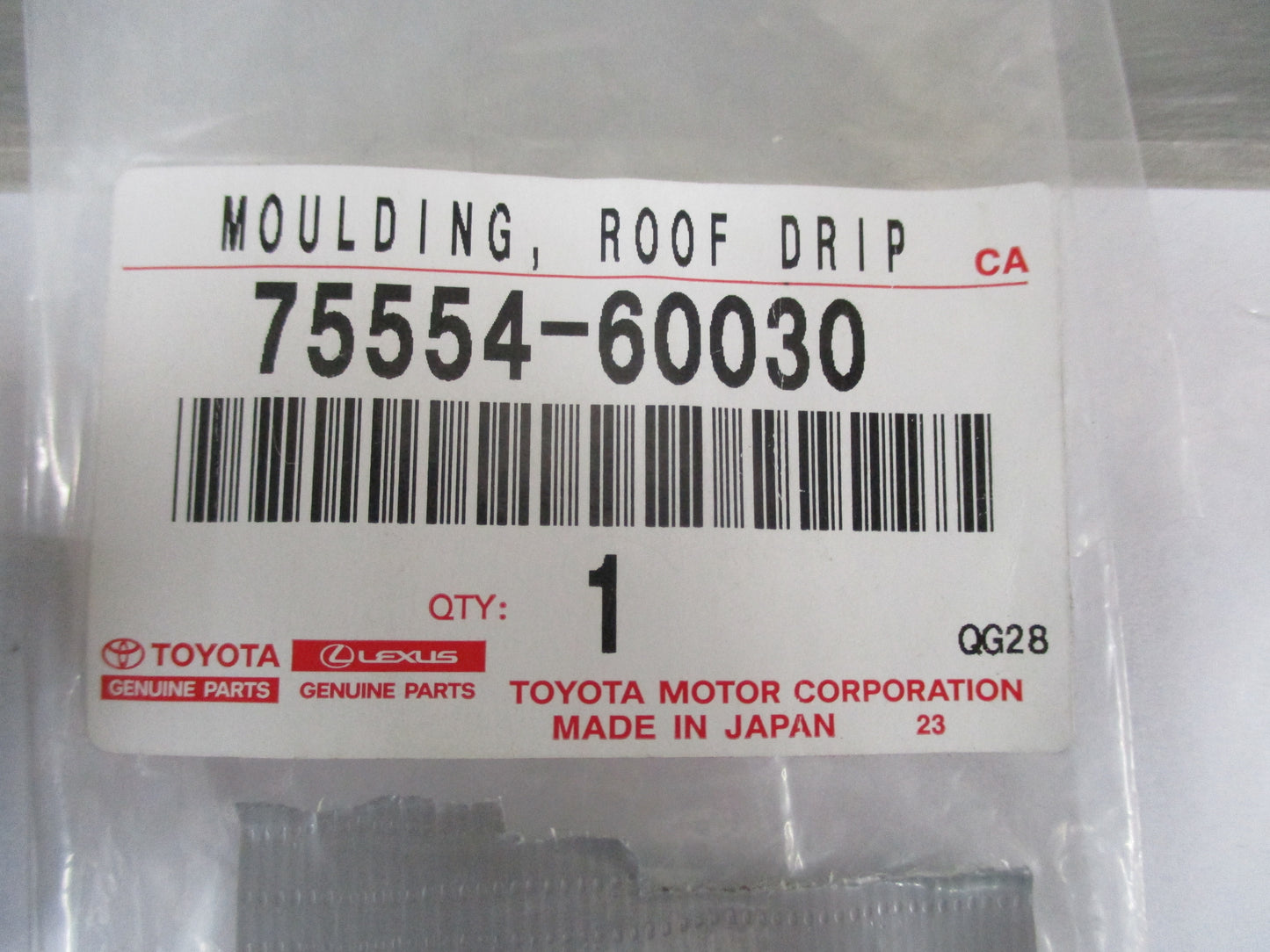 Lexus GX470 Genuine Rear Left Roof Moulding Finish New Part